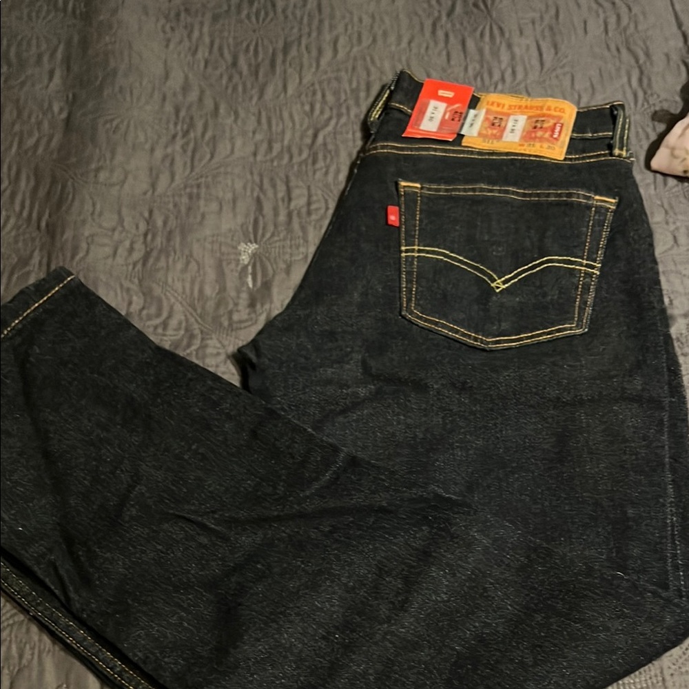 Levi's Men's Dark Blue Straight Jeans